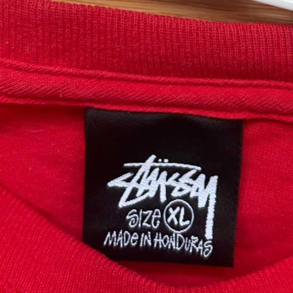 Red Stussy Graphic Tee XL - Picture 2 of 3